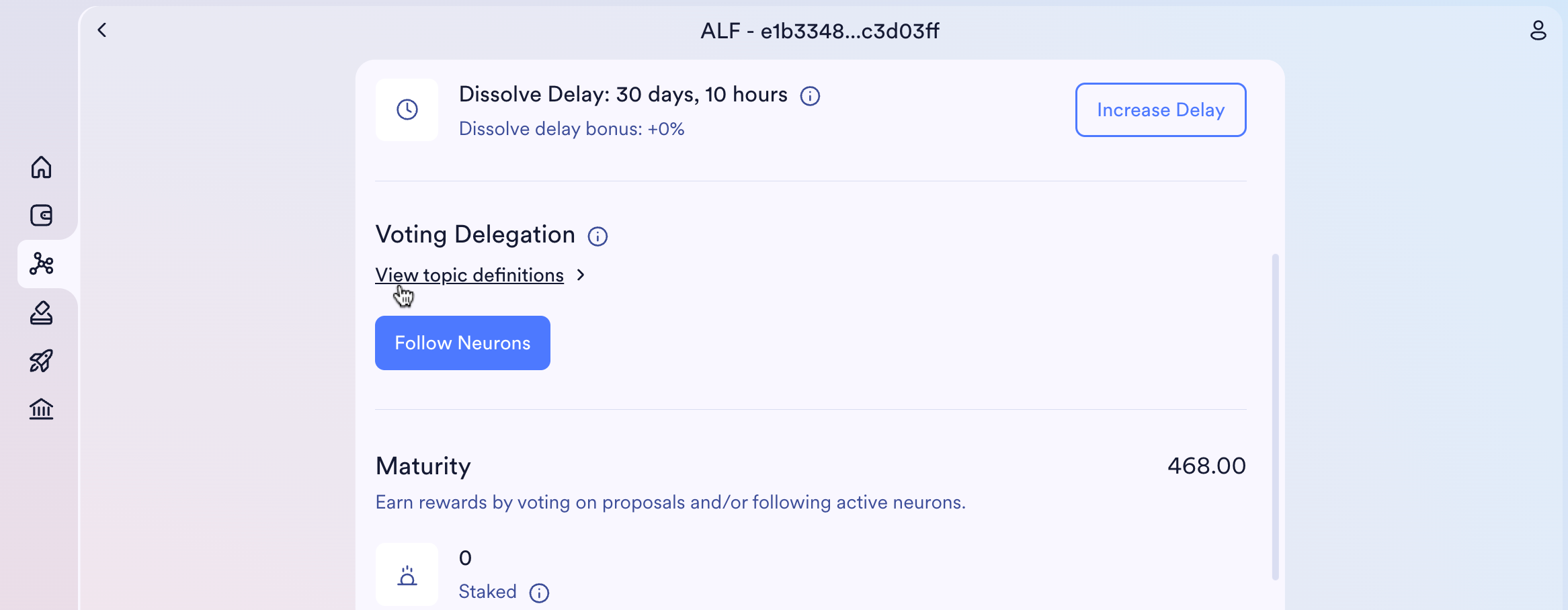&quot;Voting delegation&quot; section